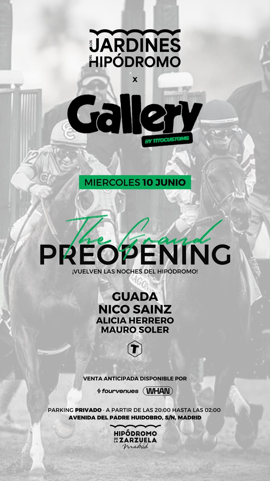 Flyer de Los Jardines del Hipódromo